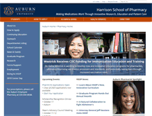 Tablet Screenshot of pharmacy.auburn.edu