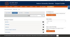 Desktop Screenshot of libguides.auburn.edu