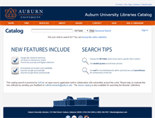 Tablet Screenshot of catalog.lib.auburn.edu